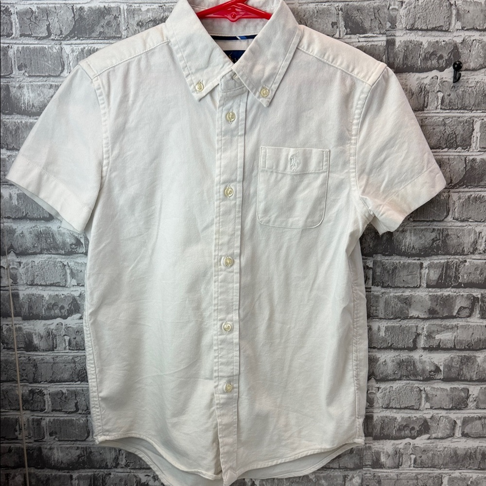 Boy's Ralph Lauren White Short Sleeve Shirt